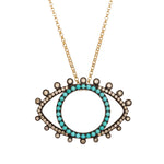 Load image into Gallery viewer, TURQUOISE EYE PENDANT

