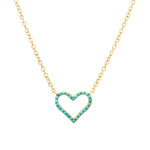 Load image into Gallery viewer, TURQUOISE HEART CHARM NECKLACE
