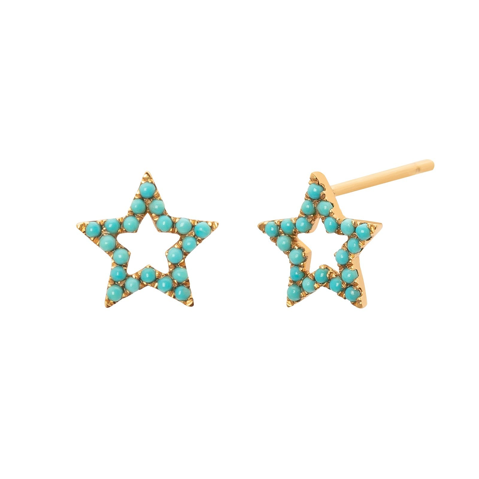 TURQUOISE STAR STUDS