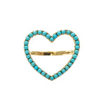 Load image into Gallery viewer, TURQUOISE HEART RING
