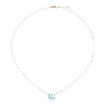 Load image into Gallery viewer, TURQUOISE PEACE CHARM NECKLACE
