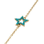 Load image into Gallery viewer, TURQUOISE STAR CHARM BRACELET
