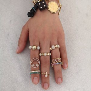 LARGE 9 BOULES RING