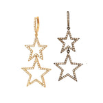 Load image into Gallery viewer, DOUBLE STAR EARRINGS

